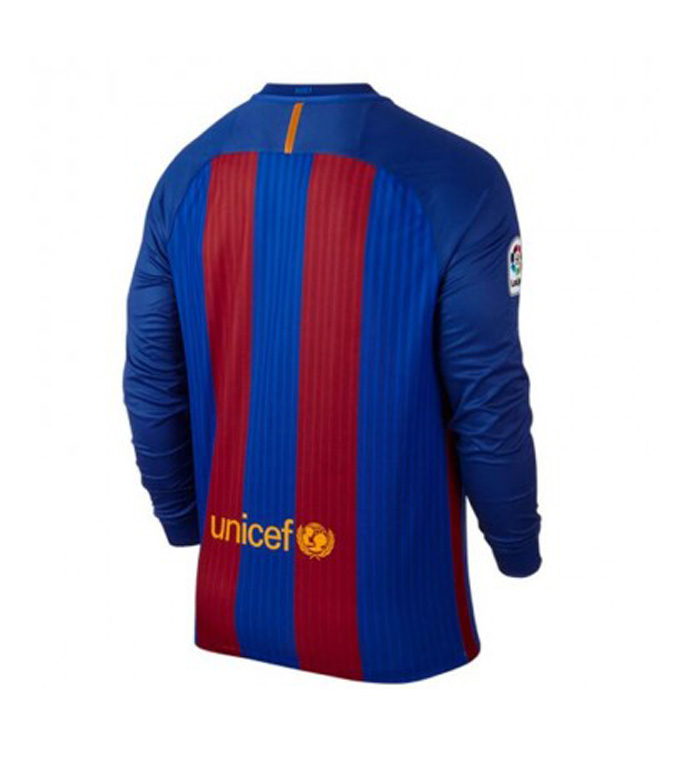 Barcelona Retro   Long Sleeve  Home Jersey   2016/17