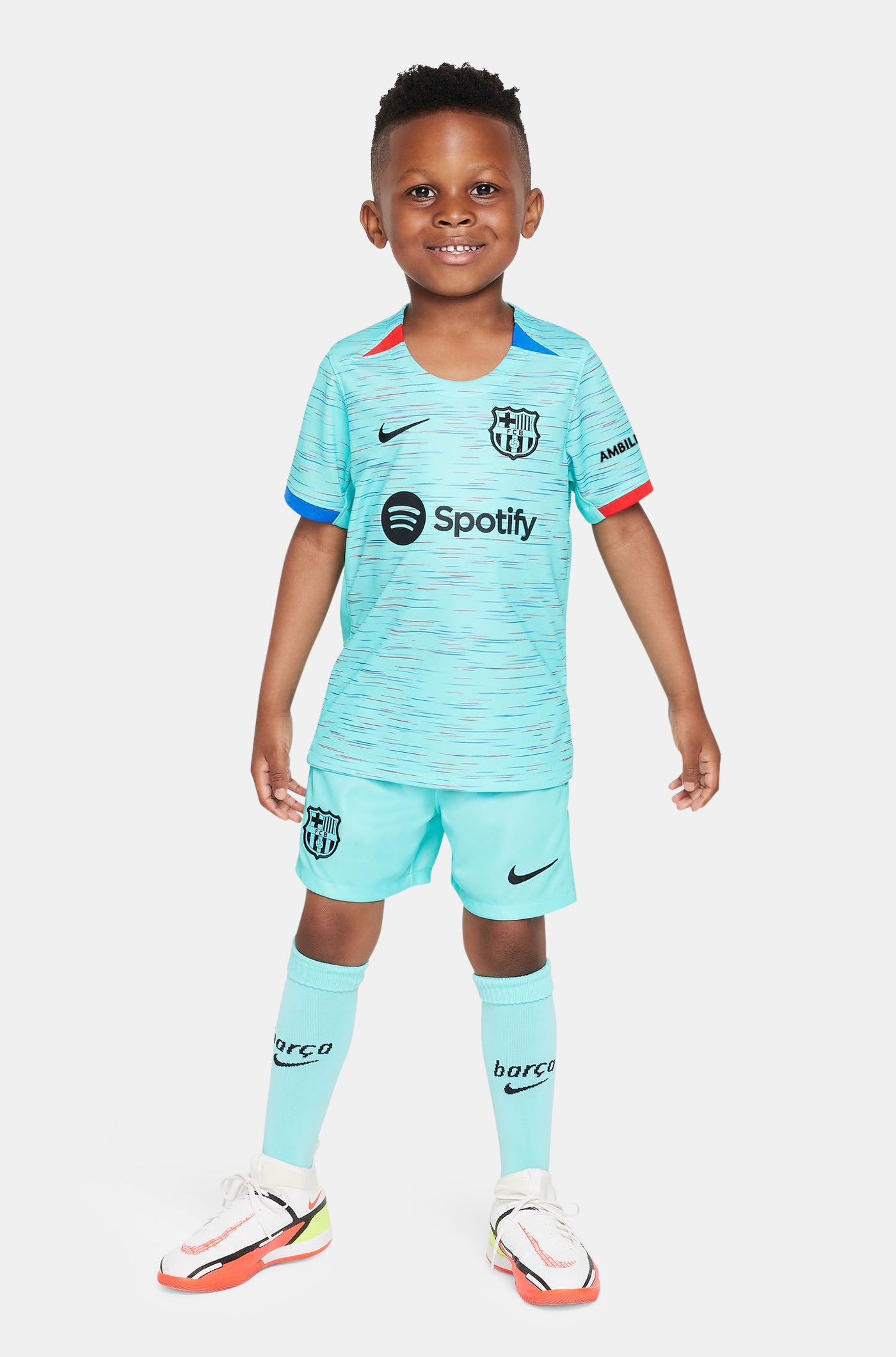 Kid's Barcelona Third Jersey+Shorts 23/24
