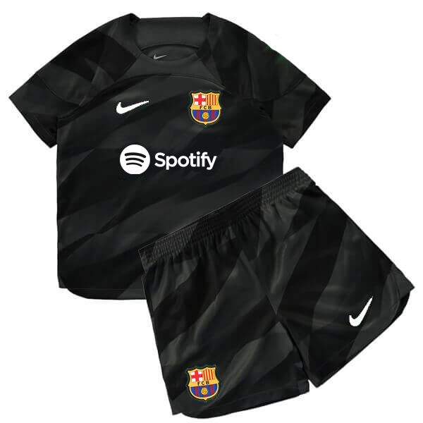 Kid's Barcelona Goalkeeper Jersey+Shorts 23/24