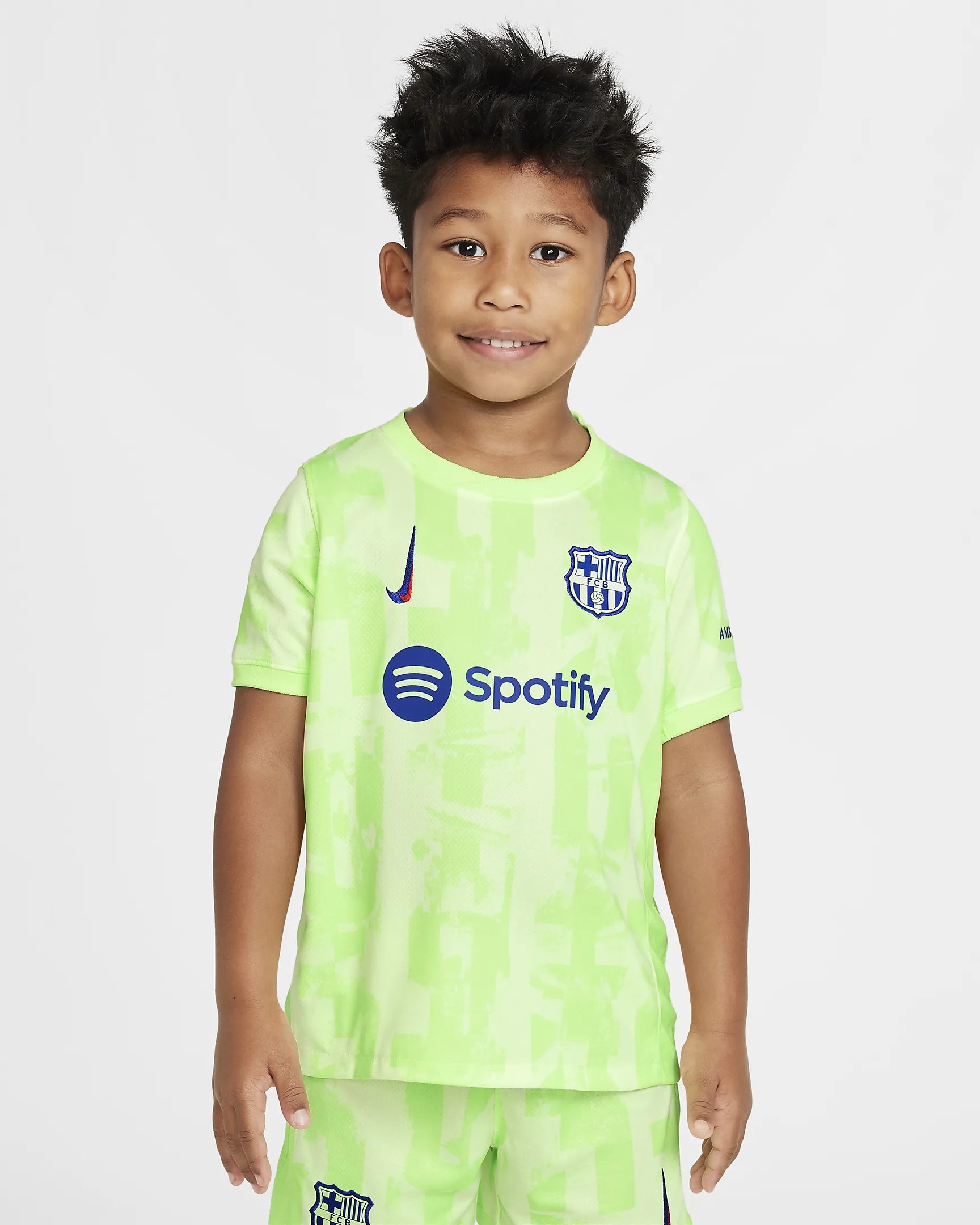 Kid's Barcelona Third Jersey+Shorts 2024/25