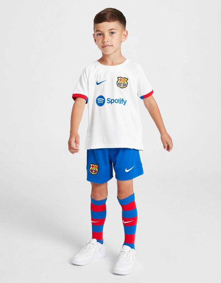 Kid's Barcelona Away Jersey+Shorts 23/24