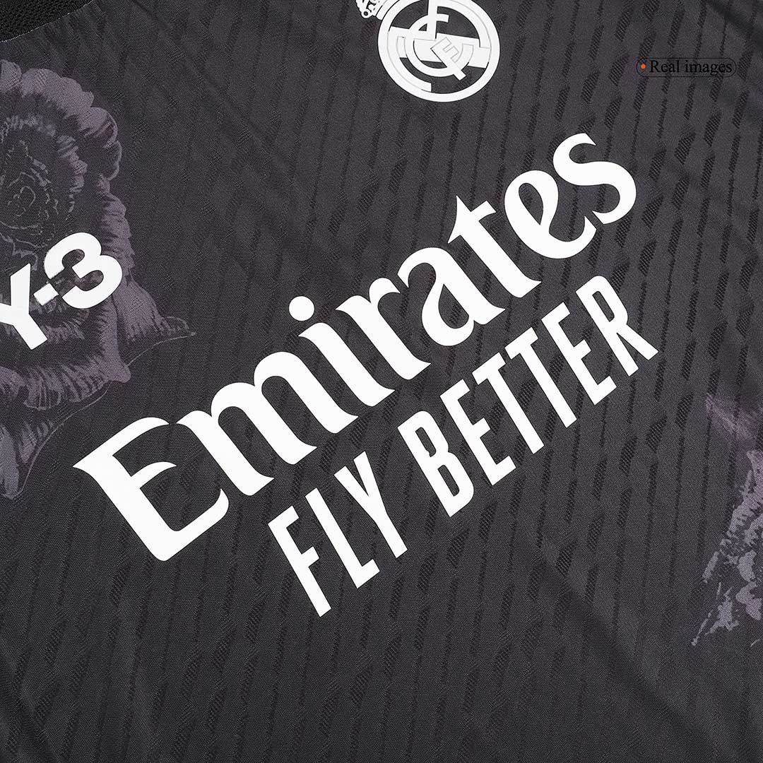 Real Madrid Y-3 Fourth Jersey Black Player Version 23/24