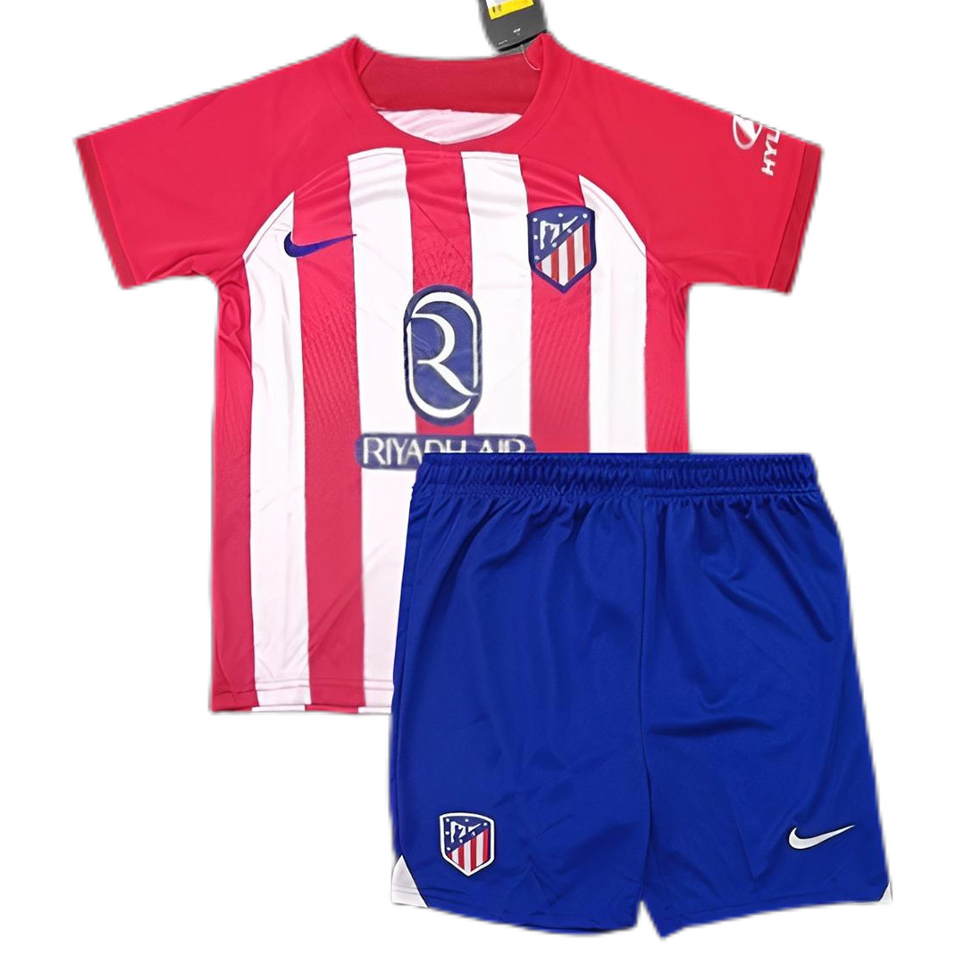 Kid's Atletico Madrid Home Jersey+Shorts 23/24
