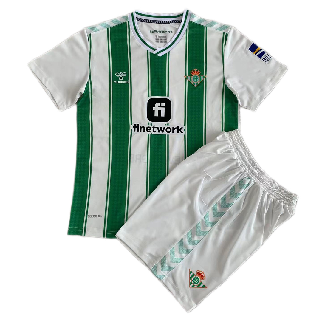 Kid's Real Betis Home Jersey+Shorts 23/24