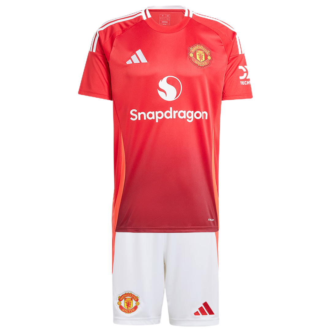 Kid's Manchester United Home Jersey+Shorts 2024/25