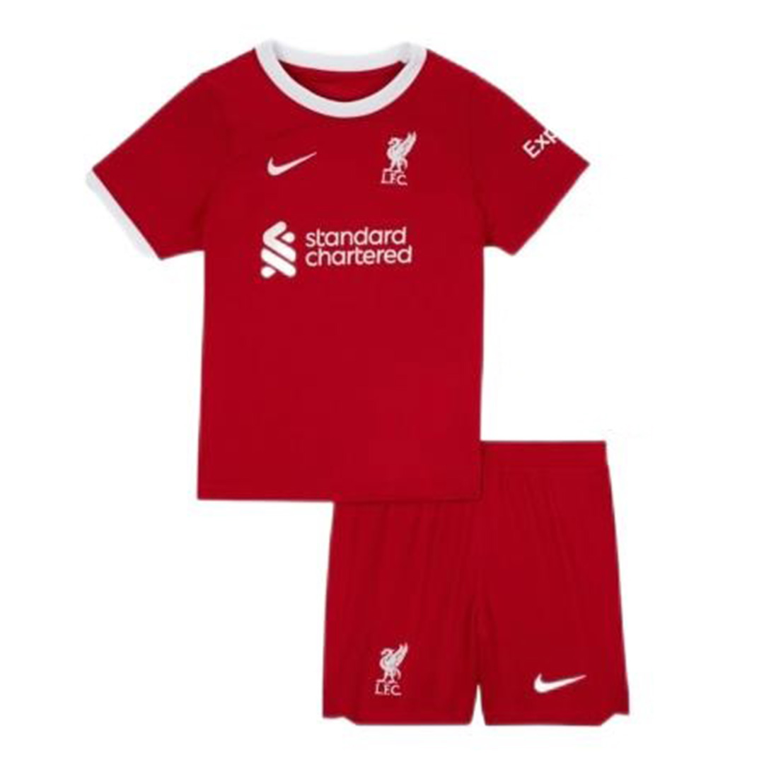 Kid's Liverpool Home Jersey+Shorts 23/24