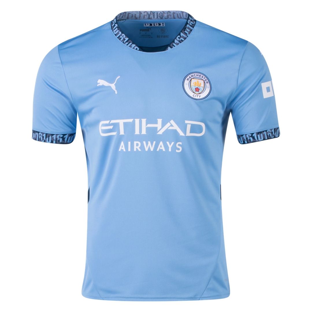 Manchester City  Home Jersey With CHAMPIONS #24  24/25