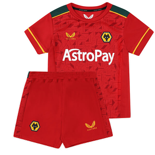 Kid's Wolverhampton Wanderers Away Jersey+Shorts 23/24
