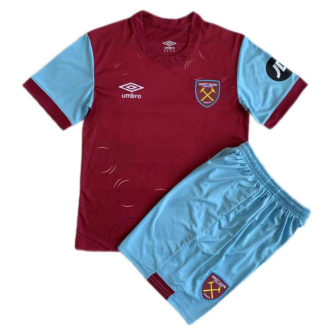 Kid's West Ham Home Jersey+Shorts 24/25