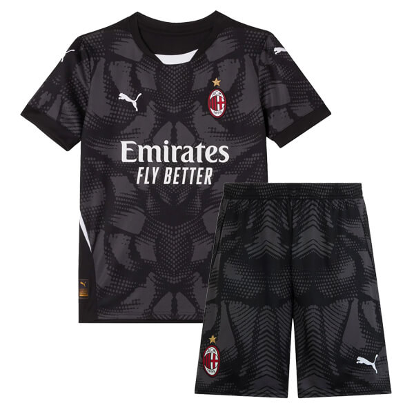 Kid's AC Milan Goalkeeper Jersey+Shorts 2024/25
