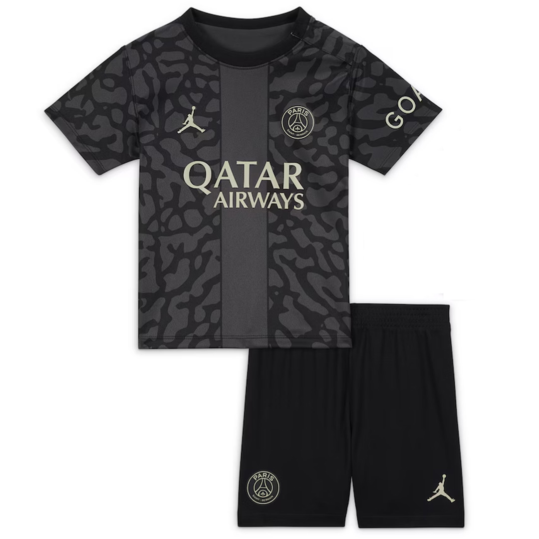 Kid's Paris Saint-Germain Third Jersey+Shorts 23/24