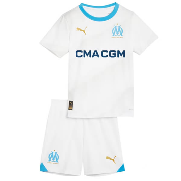 Kid's Marseille Home Jersey+Shorts 23/24