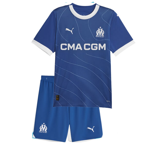 Kid's Marseille Away Jersey+Shorts 23/24