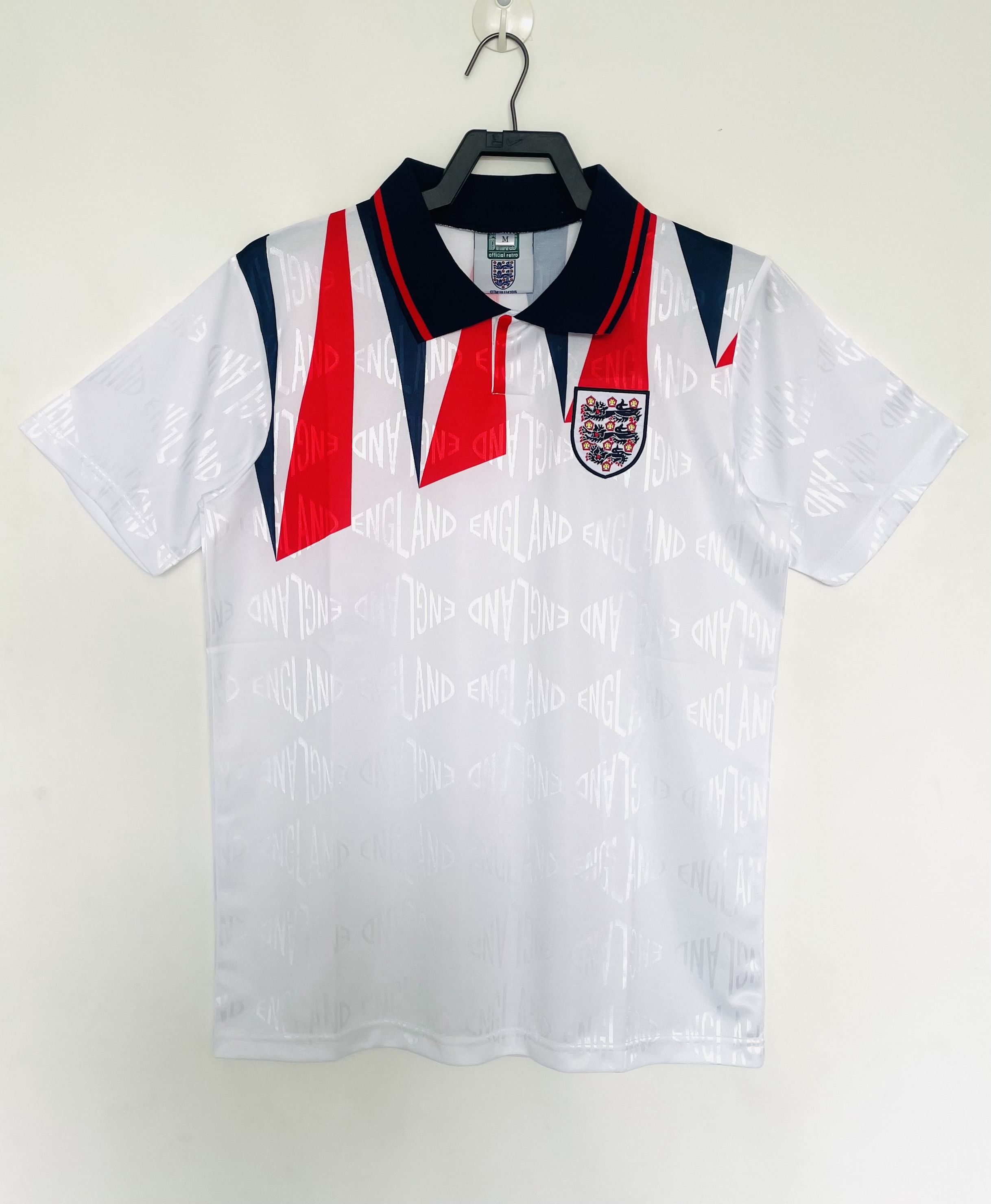 England Home Retro Jersey  1992