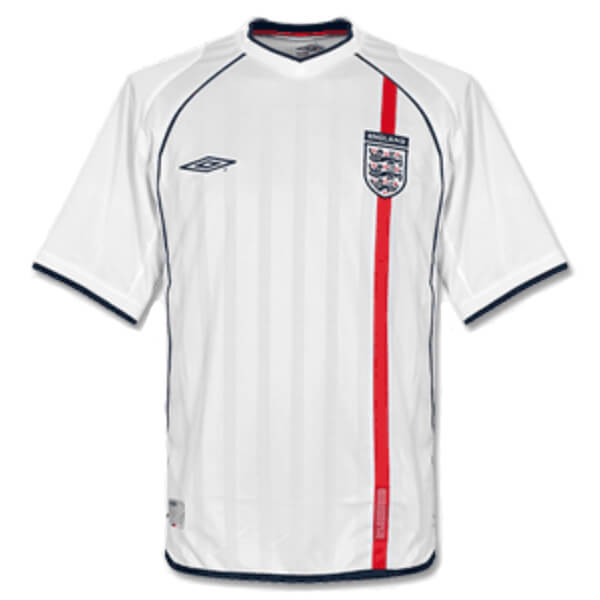 England Home  Retro  Jersey  2002