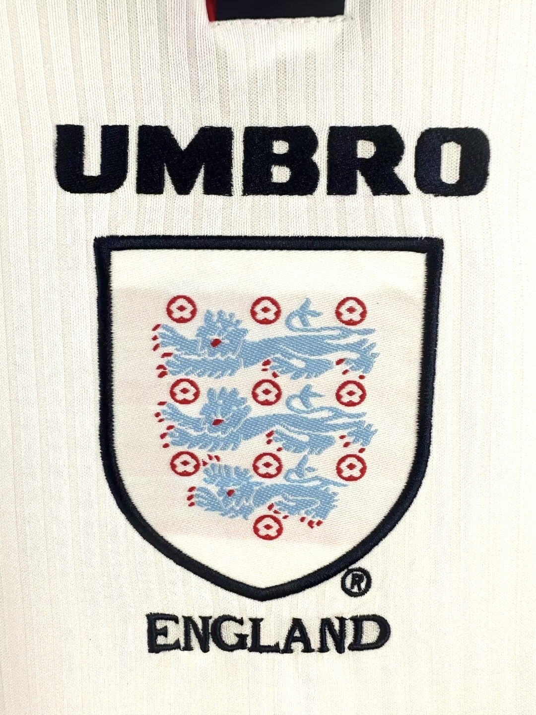 England Home  Retro Long Sleeve Jersey  1998