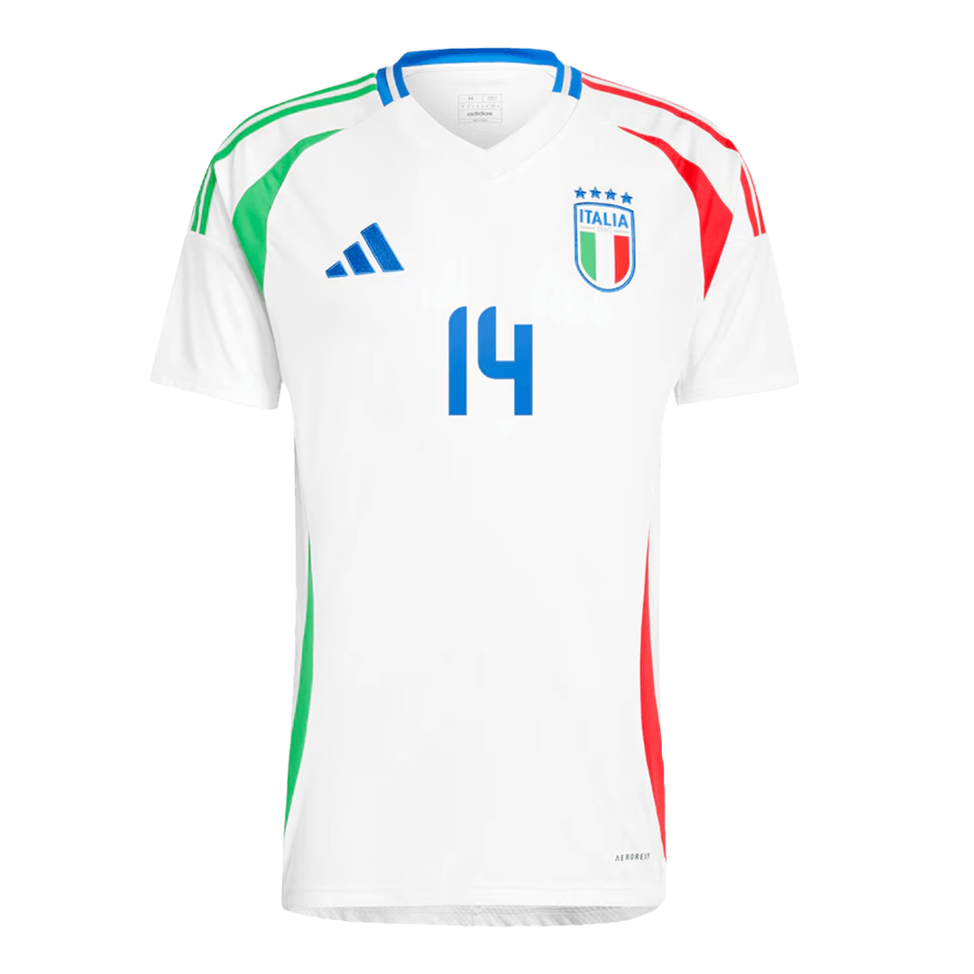 Federico Chiesa #14 Italy Away Jersey EURO 2024