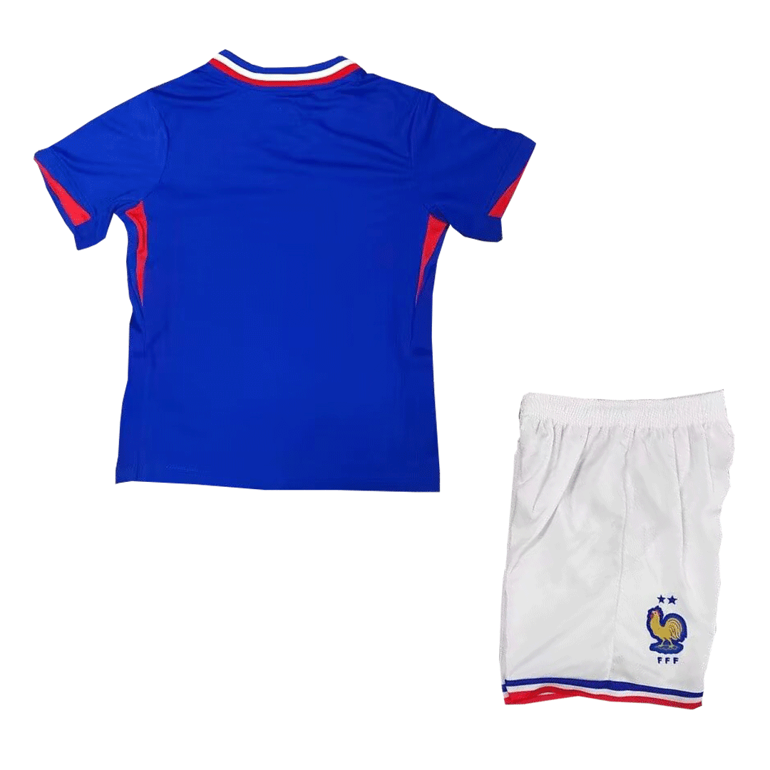 Kid's France Home Jersey+Shorts EURO 2024