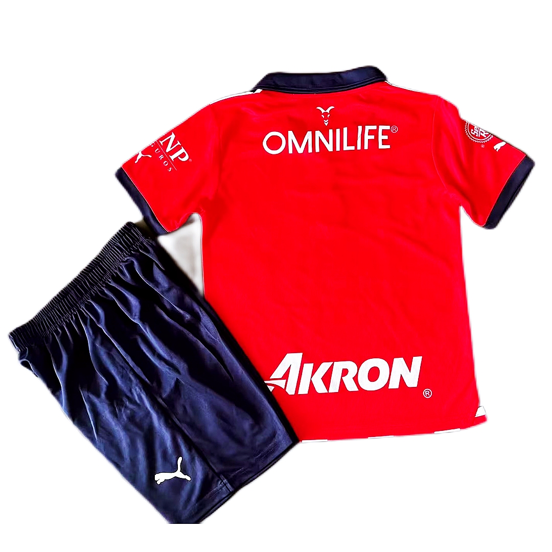 Kid's Chivas Home Jersey+Shorts 23/24