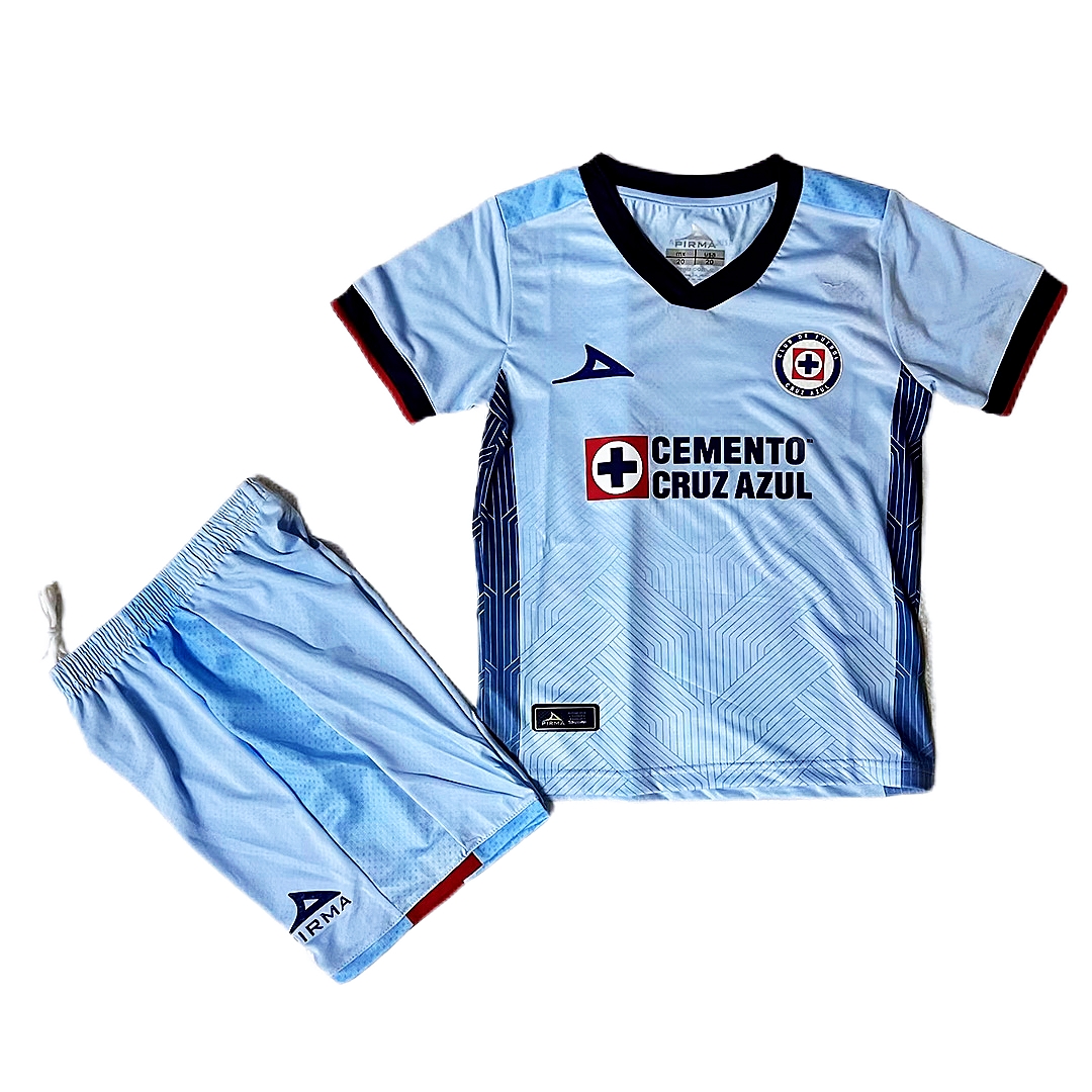 Kid's Cruz Azul Away Jersey+Shorts 23/24
