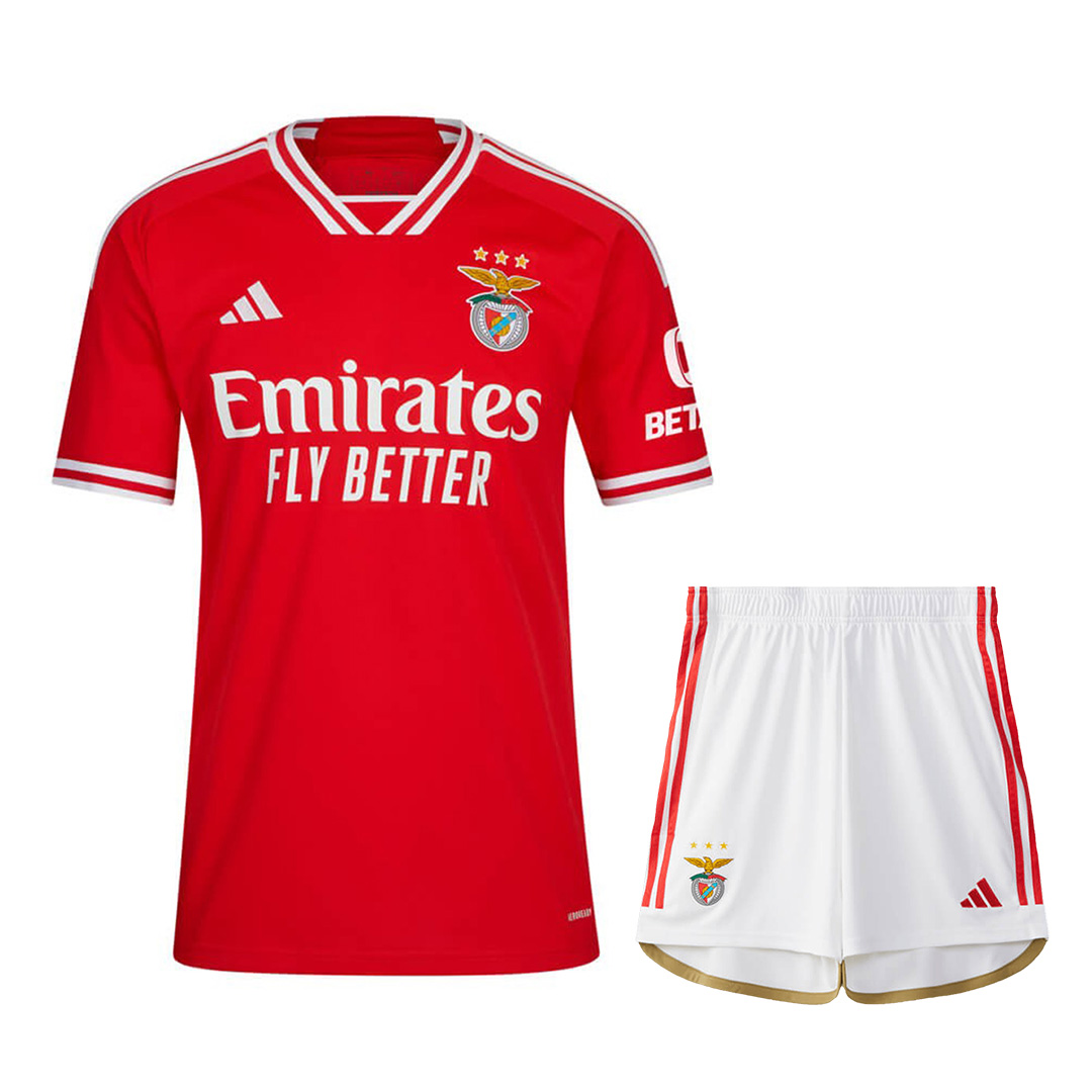 Kid's SL Benfica Home Jersey+Shorts 23/24