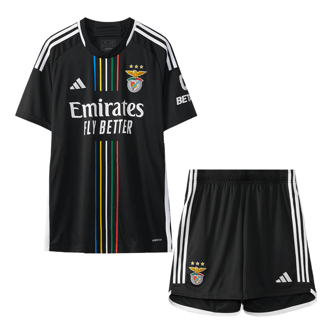 Kid's SL Benfica Away Jersey+Shorts 23/24