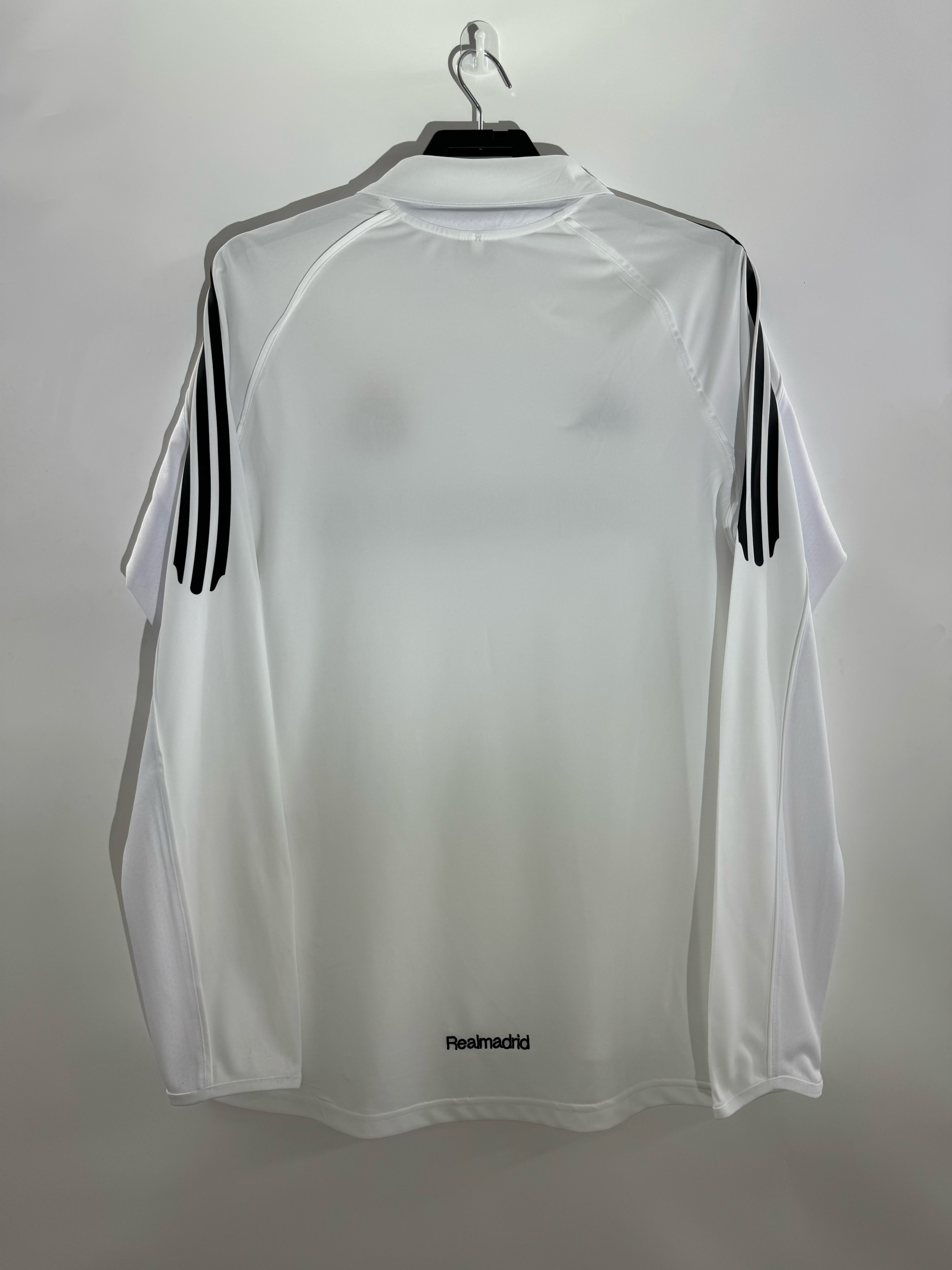 Real Madrid Home Long Sleeve  Retro Jersey 2005/06