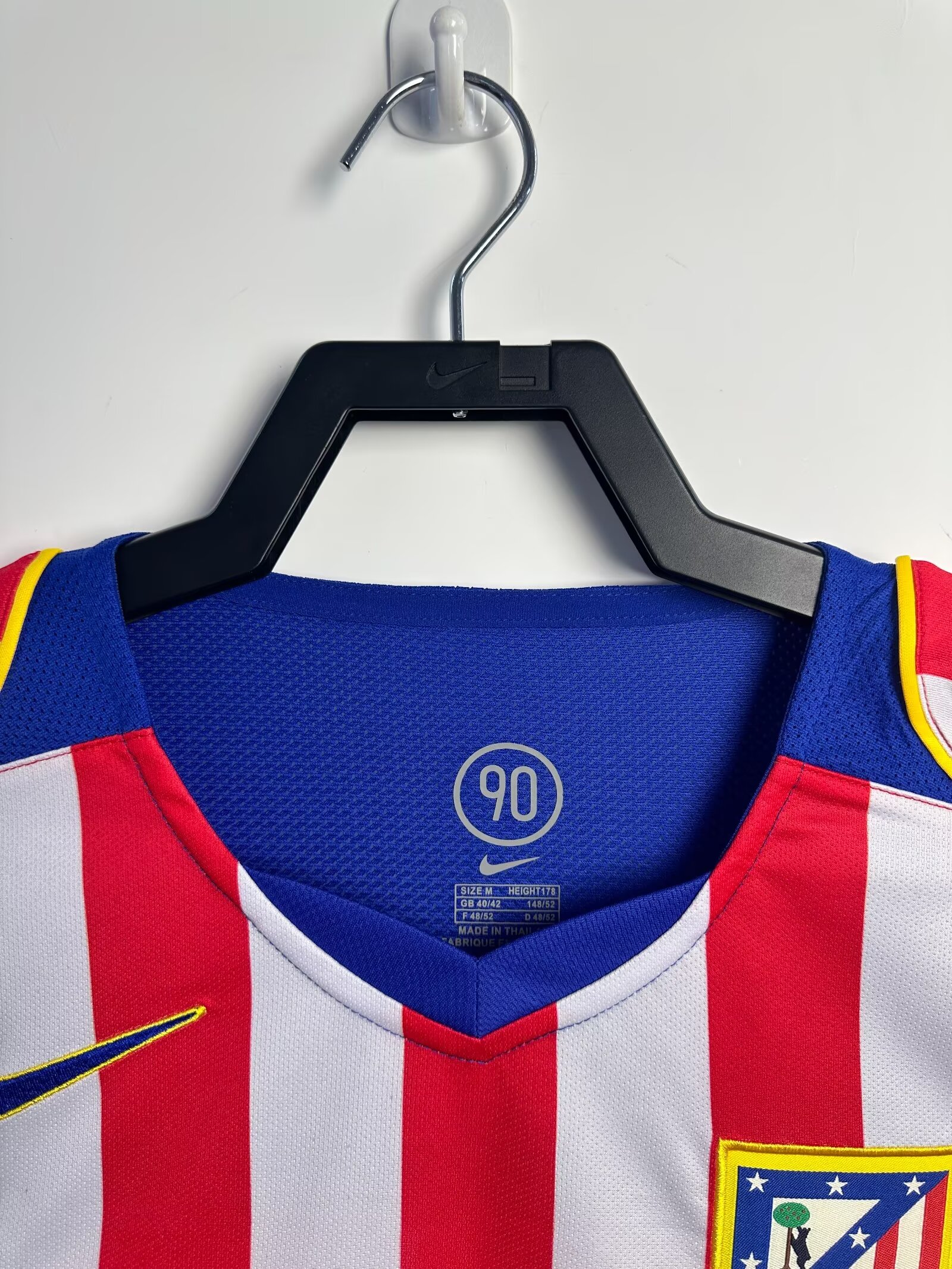 Atletico Madrid Home  Long Sleeve Retro  Jersey 2004/05
