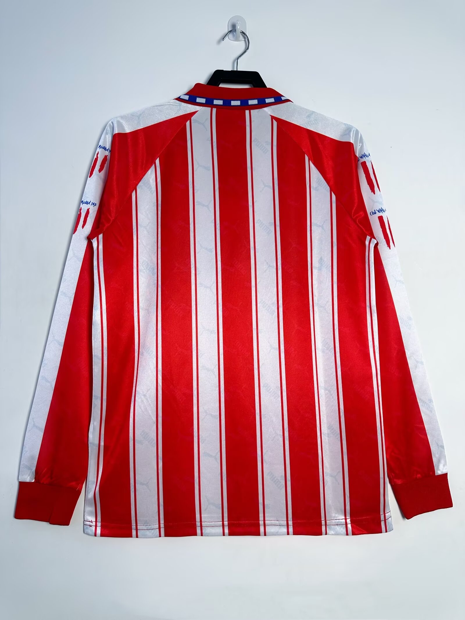 Atletico Madrid Home Long Sleeve Retro  Jersey 1994/95