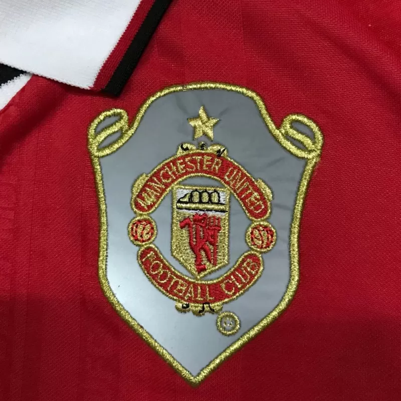 Manchester United  Home Long Sleeves Retro Jersey 1999/00