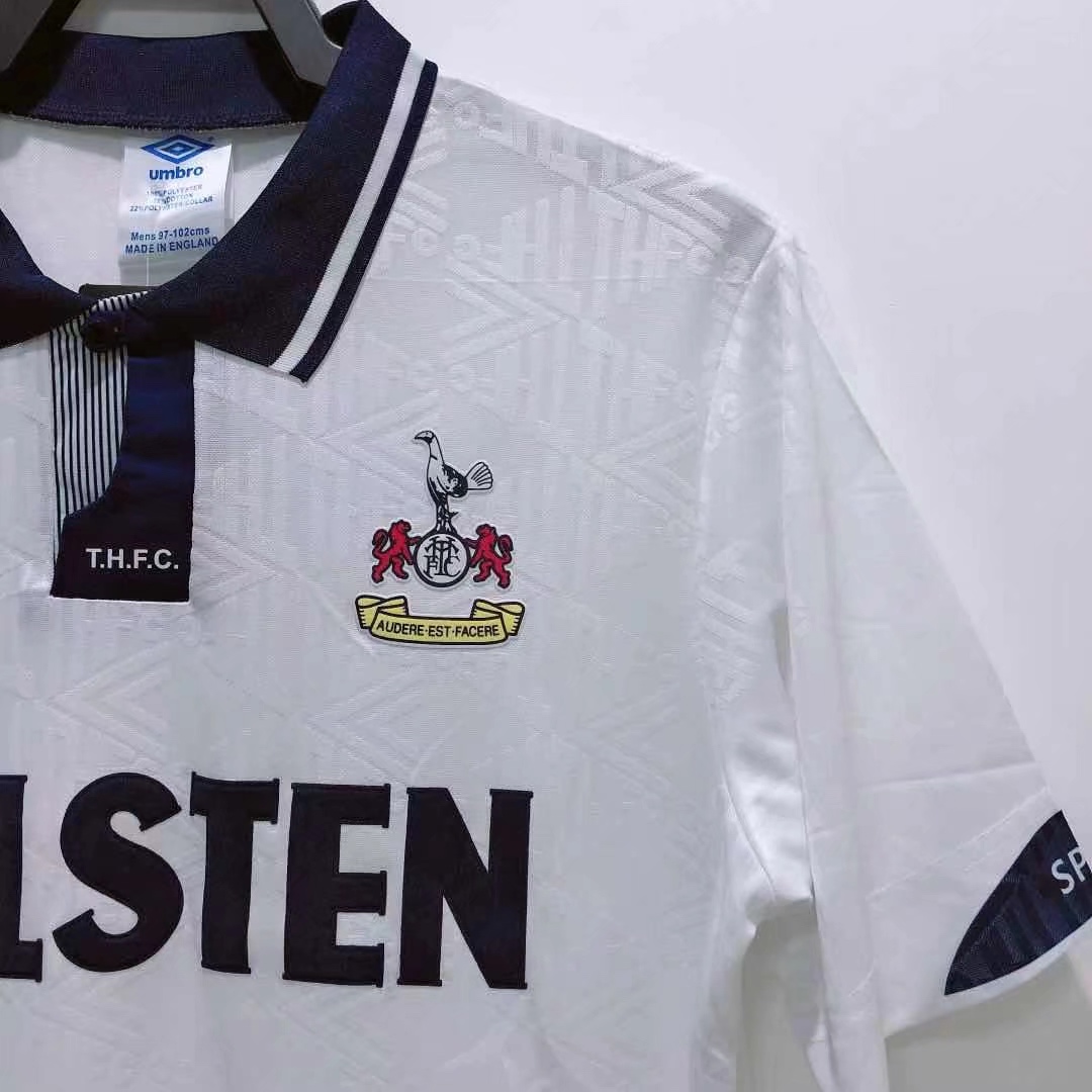 Tottenham Hotspur  Home Retro Jersey 1991/93