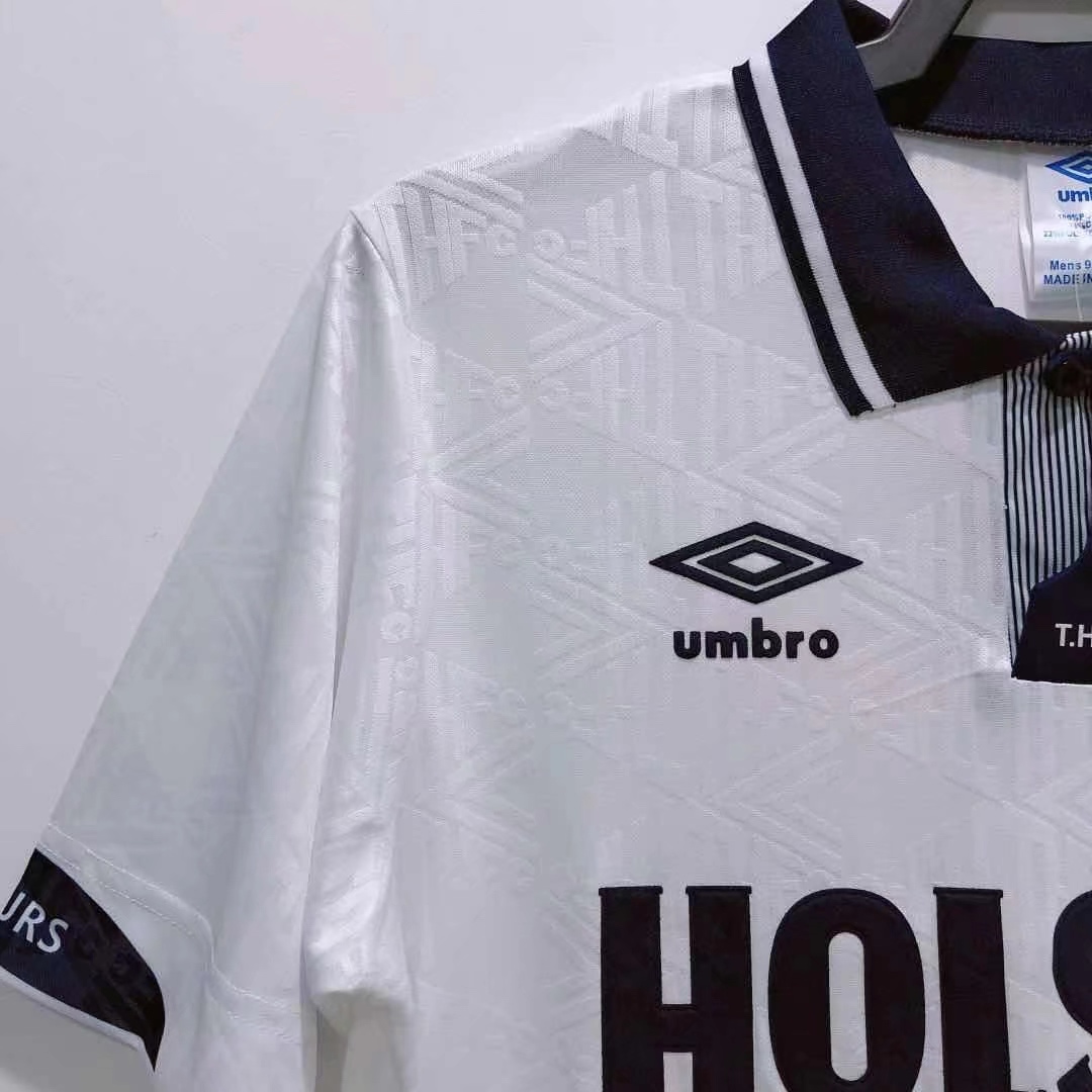 Tottenham Hotspur  Home Retro Jersey 1991/93