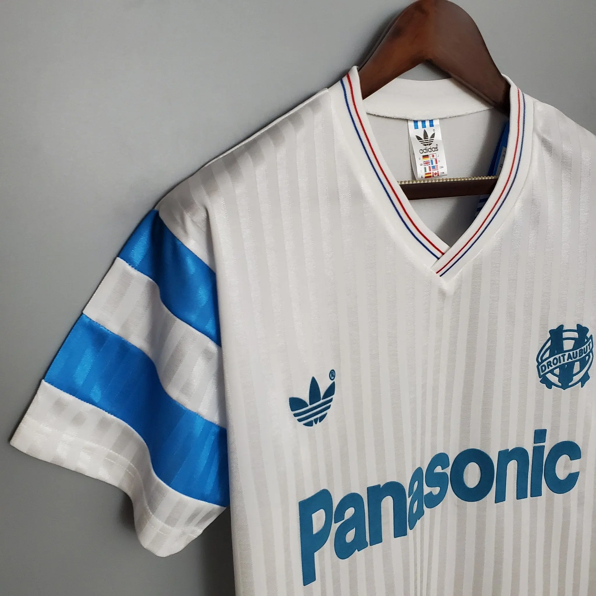 Olympique Marseille Home Retro Jersey   1990