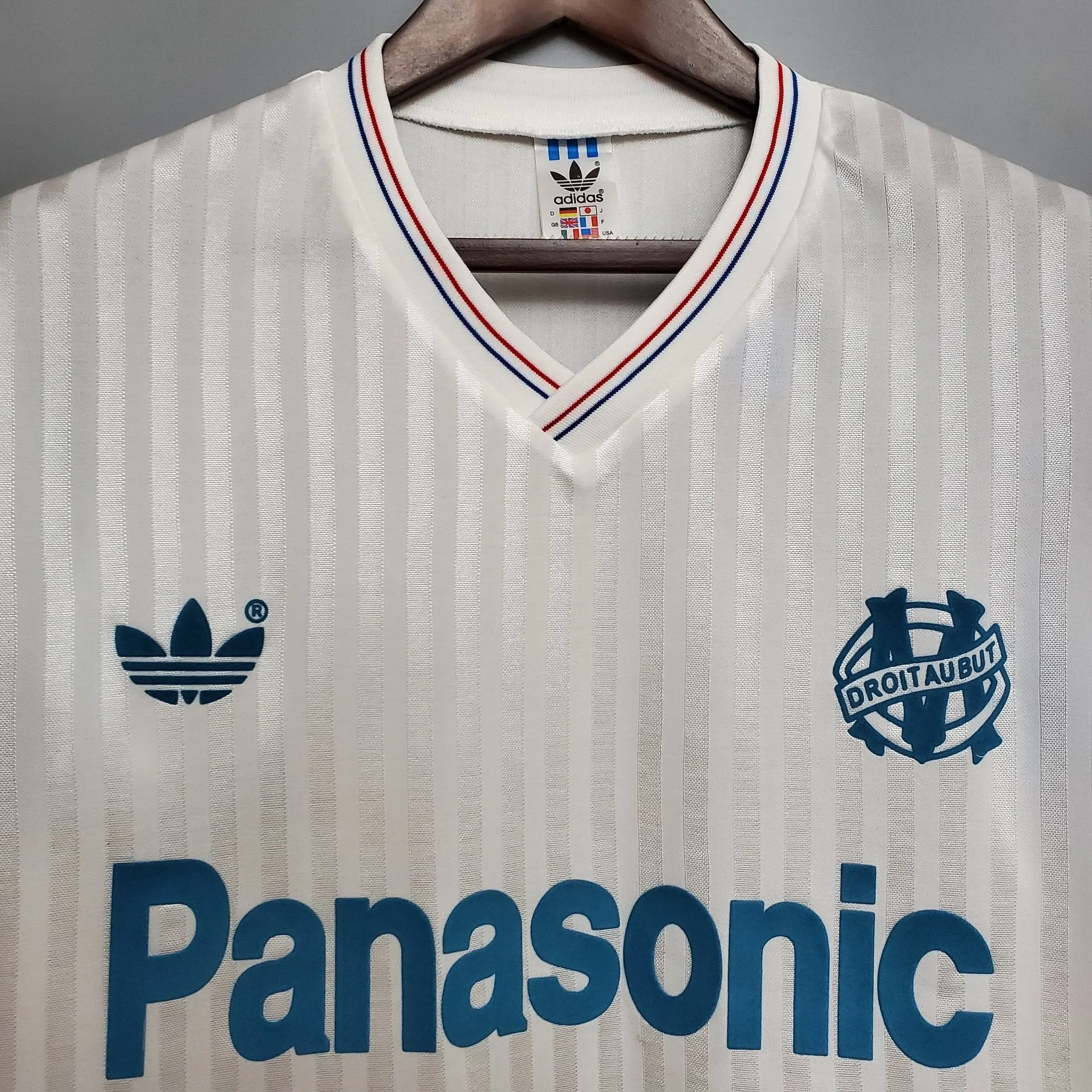 Olympique Marseille Home Retro Jersey   1990