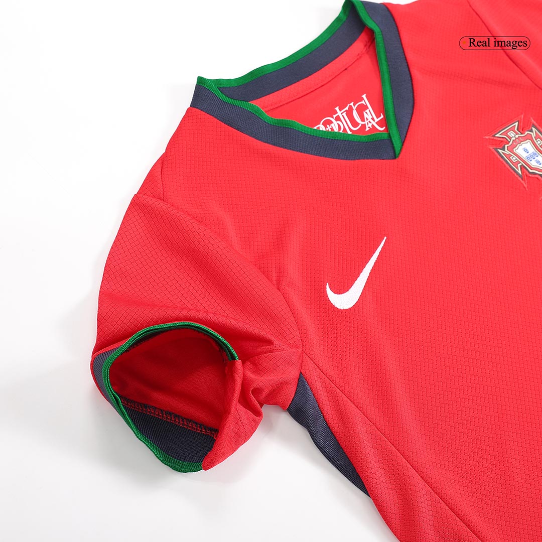 Kid's Portugal Home Jersey+Shorts EURO 2024