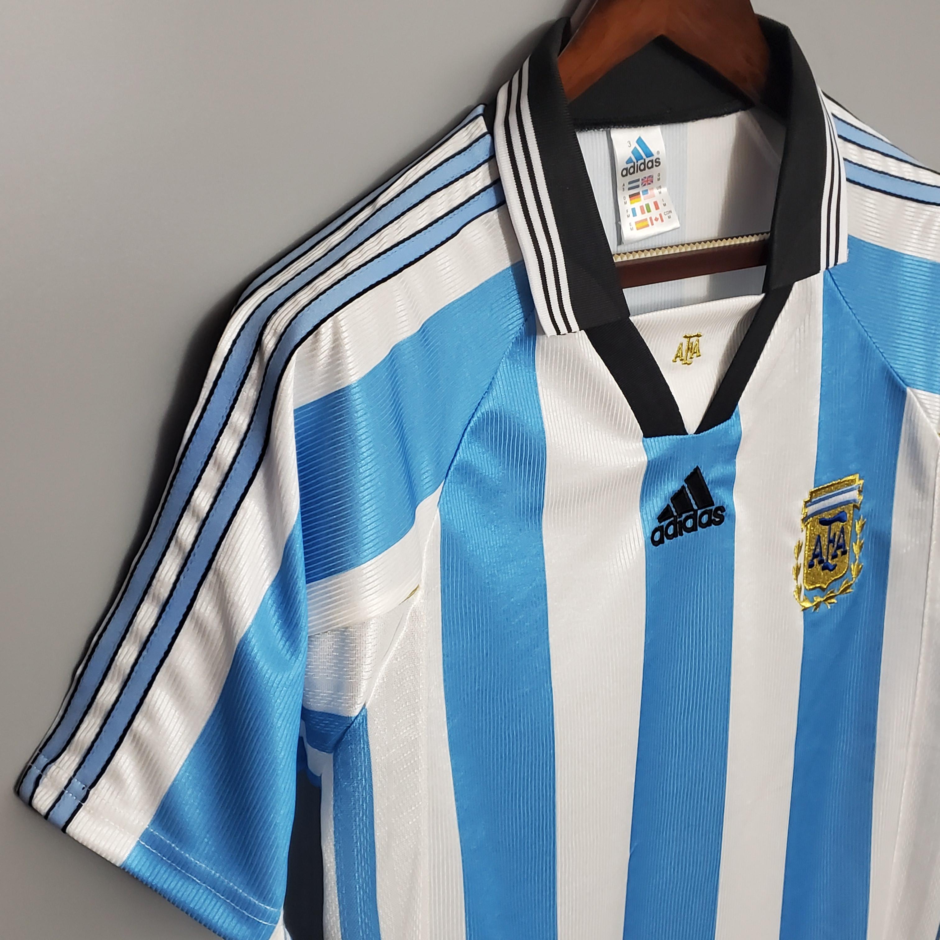 Argentina Home Retro  Jersey 1998