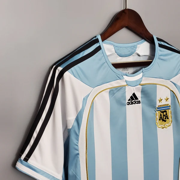 Argentina Home Retro  Jersey 2006/07