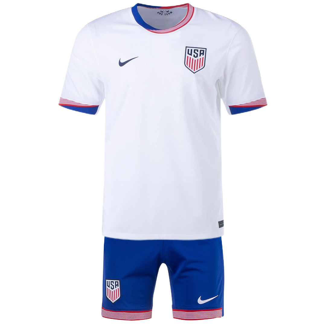 Kid's USMNT Home Jersey+Shorts Copa America 2024