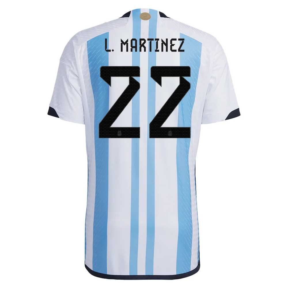 Lautaro Martinez #22 Argentina Home Jersey World Cup 2022