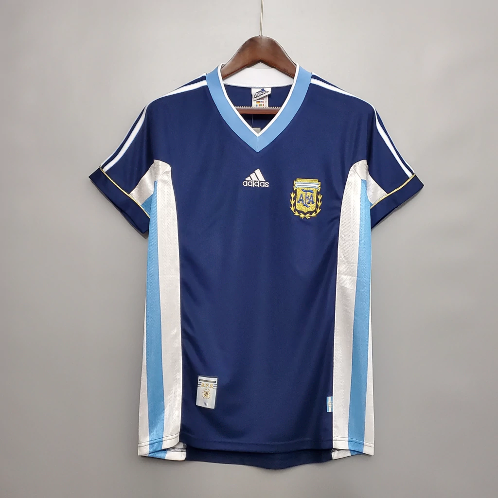 Argentina Away Retro  Jersey 1998