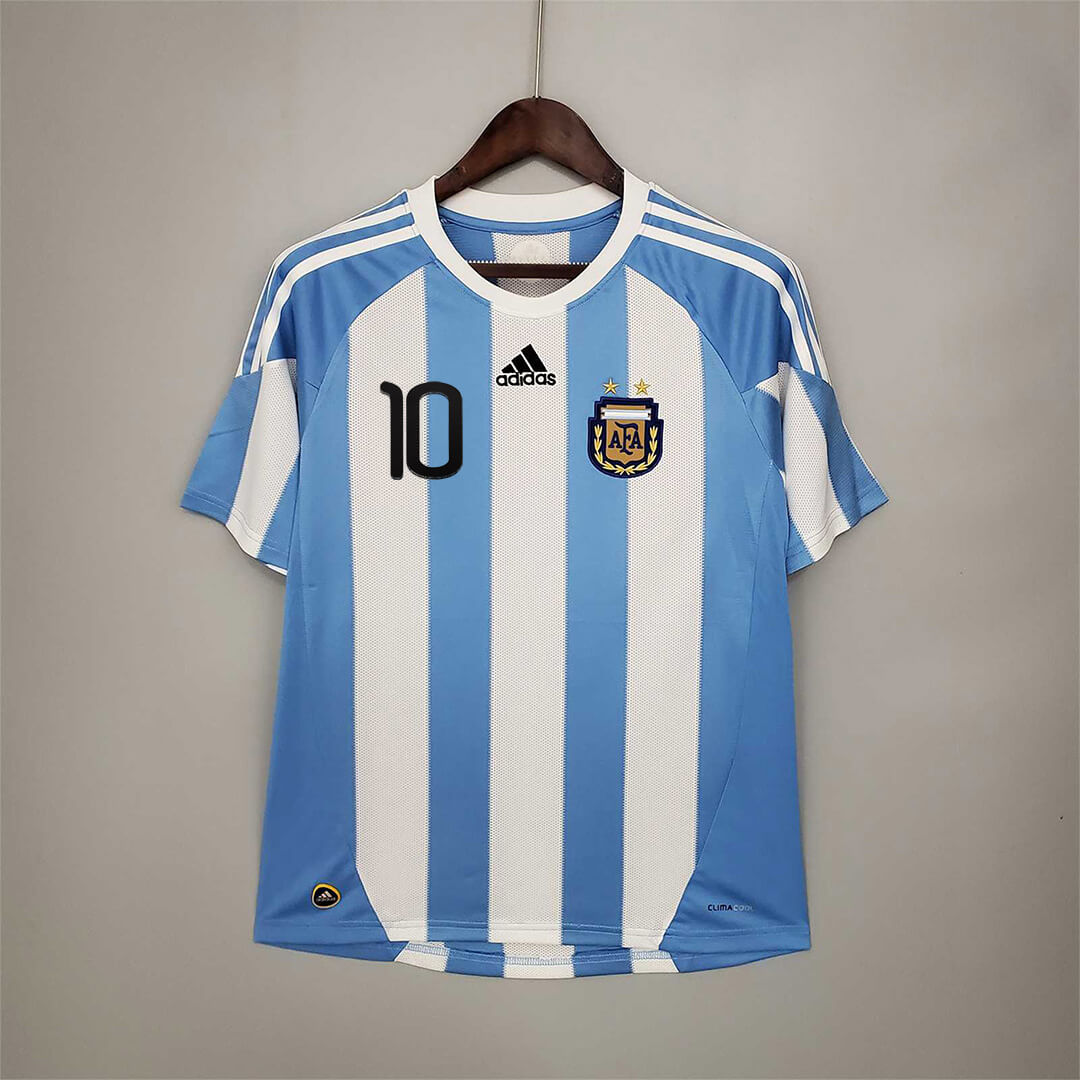 Argentina Home Retro  Jersey 2010