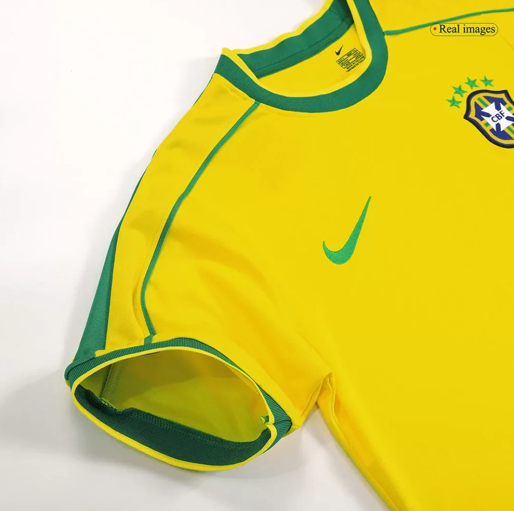Brazil Home  Retro Jersey 1998