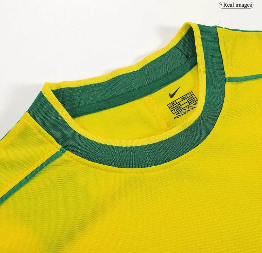 Brazil Home  Retro Jersey 1998