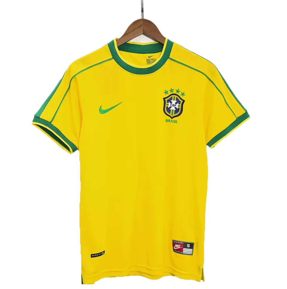 Brazil Home  Retro Jersey 1998