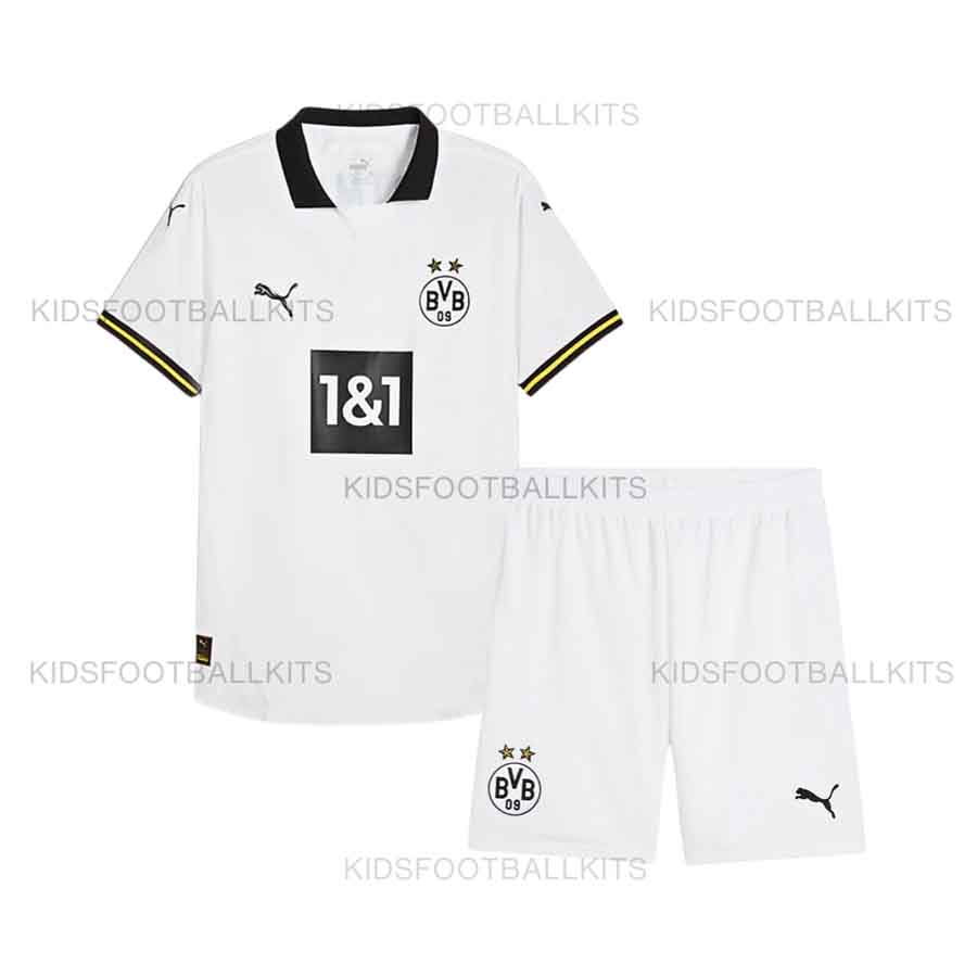 Kid's Borussia Dortmund Third Jersey+Shorts  2024/25