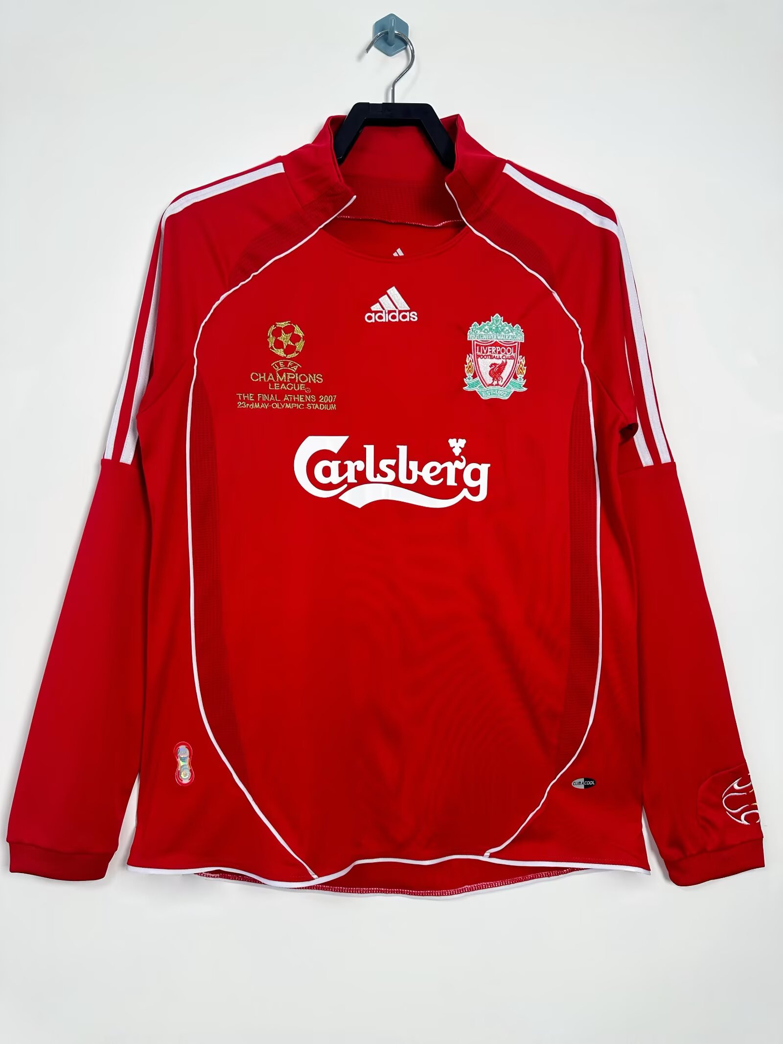 Liverpool  Home  Long Sleeve Retro  Jersey 2006/08