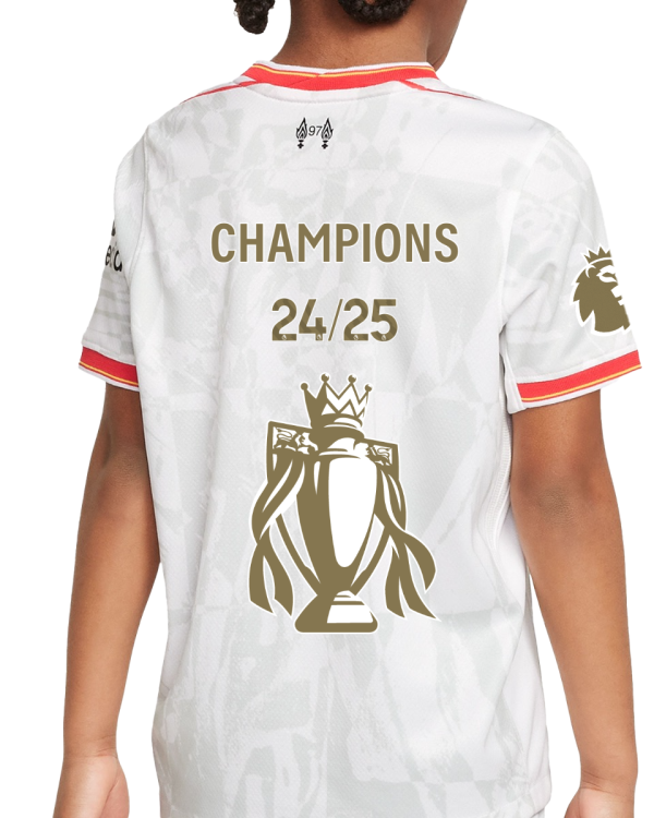 Liverpool Third jersey 2024/25 - CHAMPIONS 24/25 & Gold Trophy & Insignia