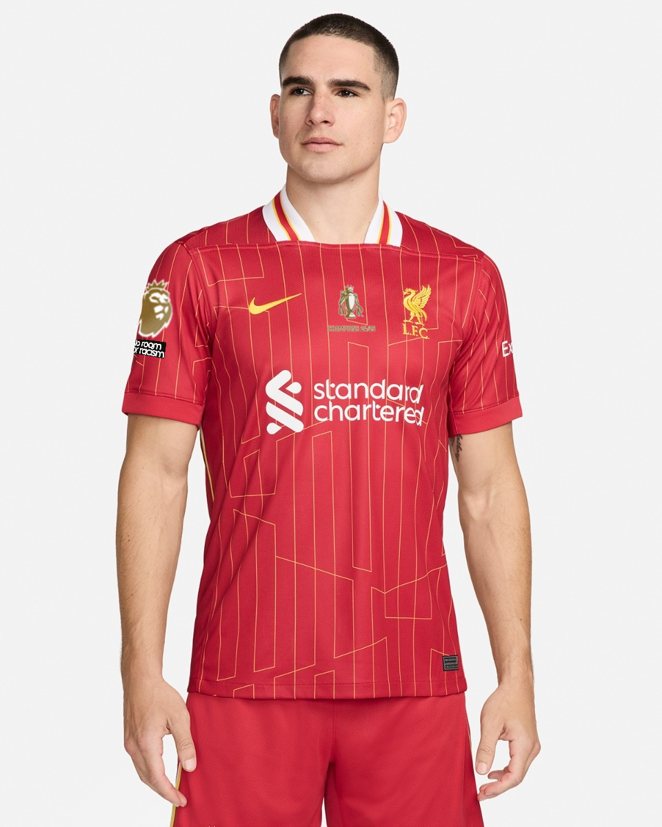 Liverpool Home jersey 2024/25 - CHAMPIONS 24/25 & Gold Trophy & Insignia