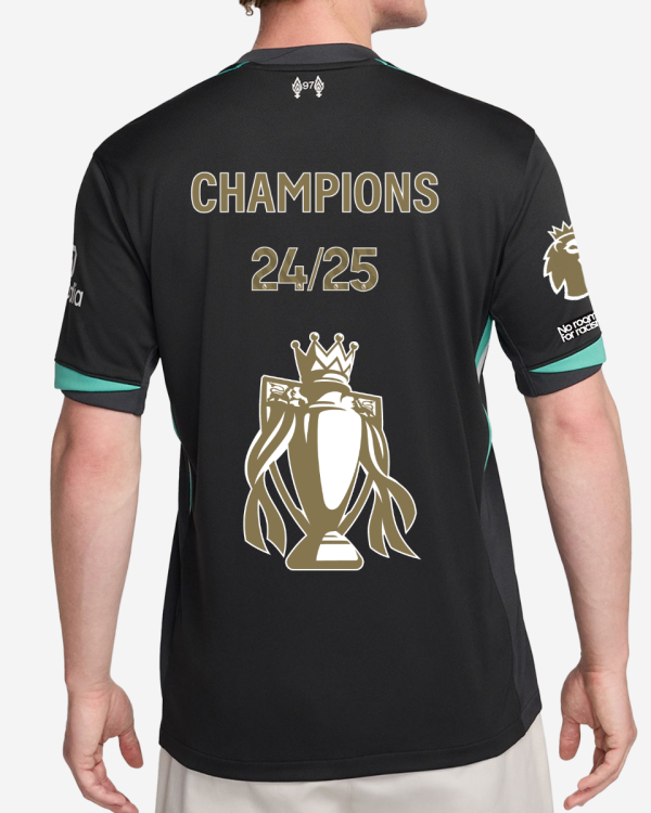 Liverpool Away jersey 2024/25 - CHAMPIONS 24/25 & Gold Trophy & Insignia