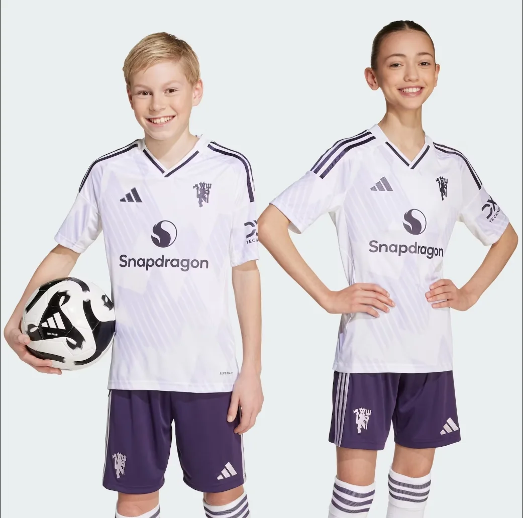 Kid's Manchester United Away Jersey+Shorts 2025/26